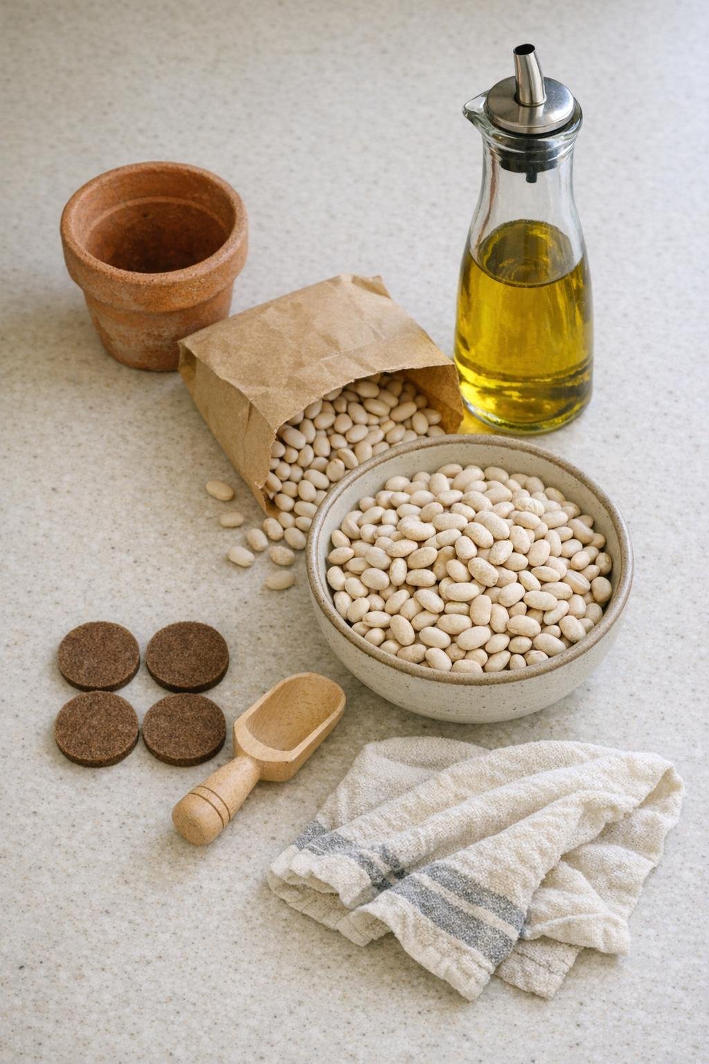 Materials for a terra cotta pot olive oil pourer holder