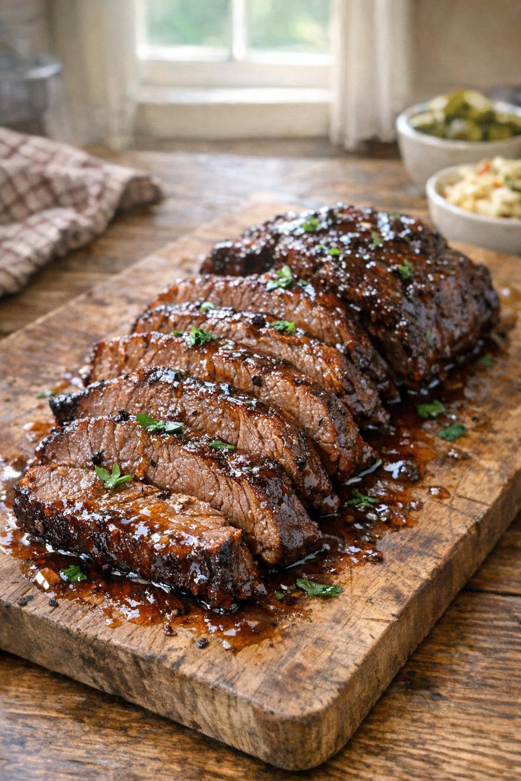Finished plated slow cooker shoulder petite tender roast