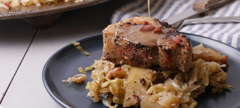 Nothing Goes Together Better Than Pork Chops, Cabbage And Apples Recipe and Video
