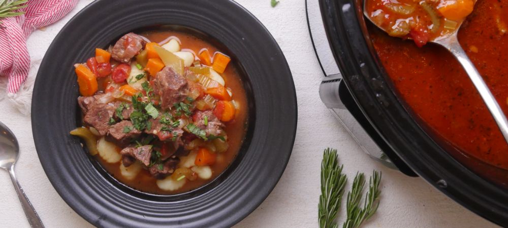 Out Of Dinner Ideas? This Slow Cooker Beef And Gnocchi Soup Is All You Need Recipe and Video