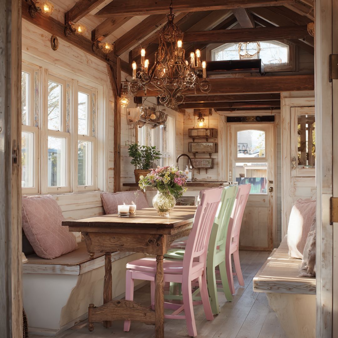 Discover this charming two-story modern farmhouse. The interior is a ...