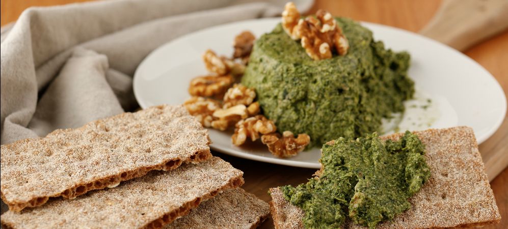 Vegetarian Spinach-walnut Pate Recipe and Video
