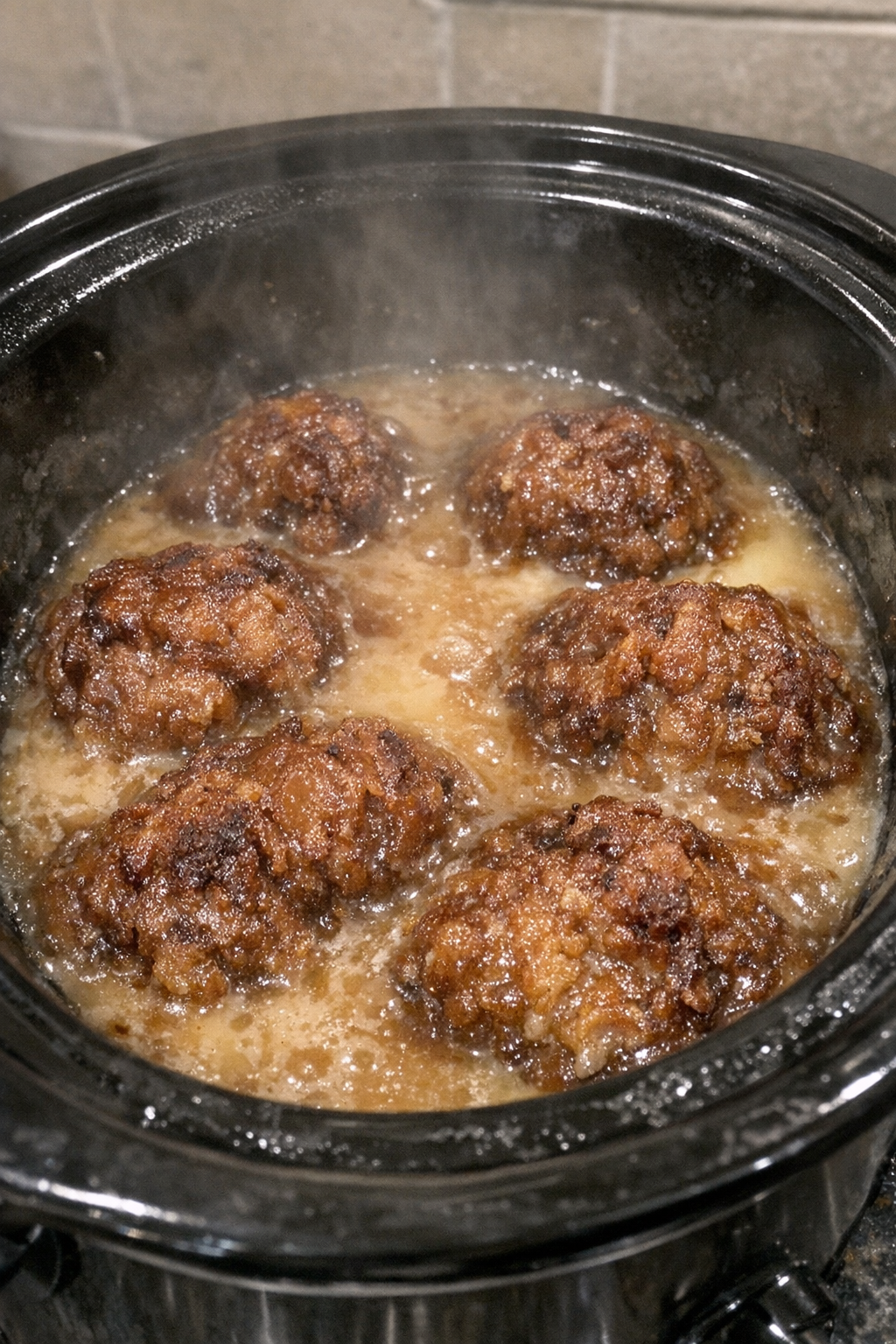 Slow cooker school night sweets in a creamy sauce