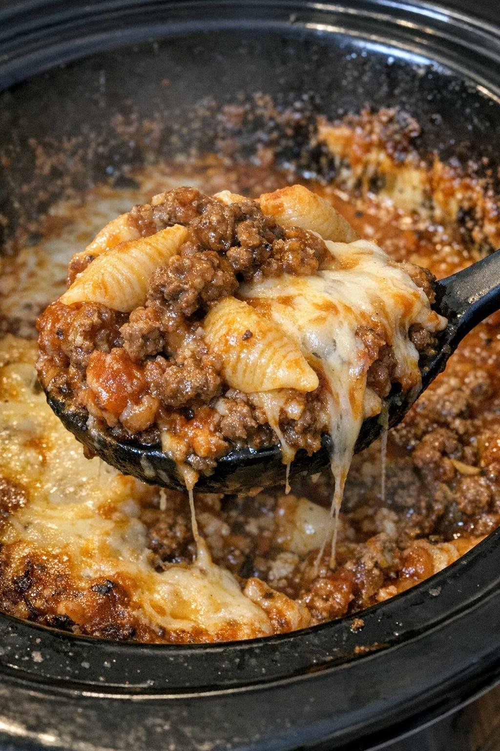 Hearty slow cooker beef langdon being served