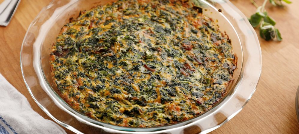 Low-carb Spinach Quiche  Recipe and Video