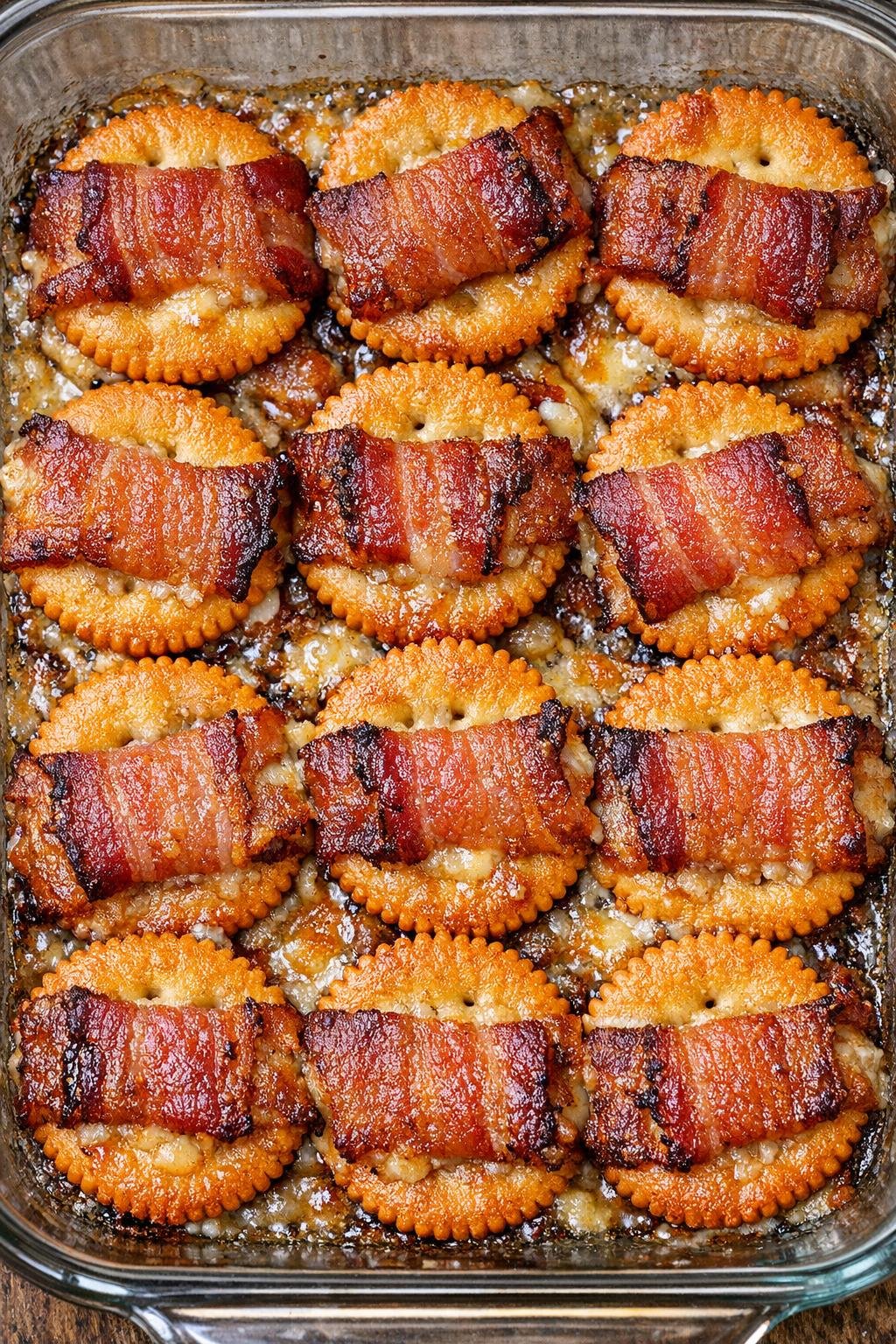 Southern 3-ingredient bacon Ritz bites fresh from the oven