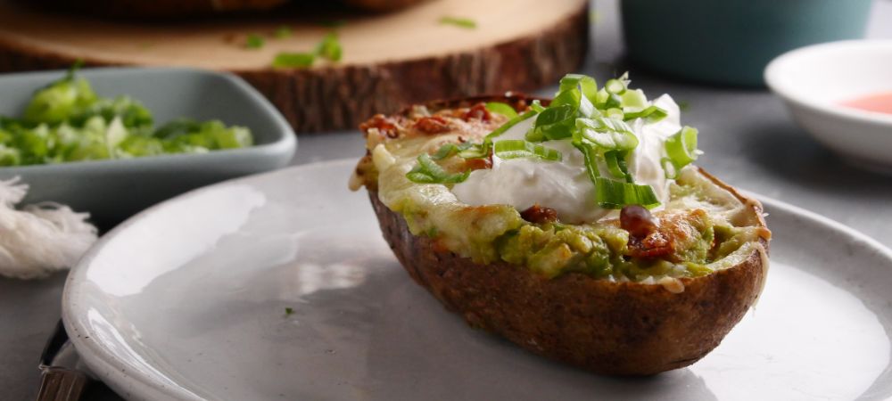 Bacon And Guacamole Join Forces In A Potato Skin For An Appetizer That's Bursting With Flavor Recipe and Video