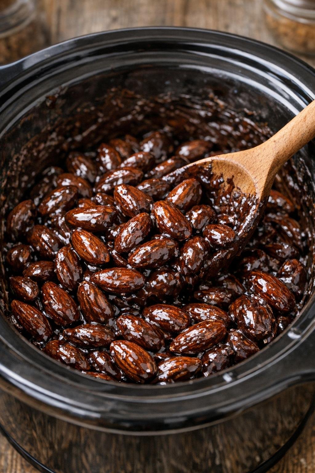 Amandelen omhuld met espressochocolade