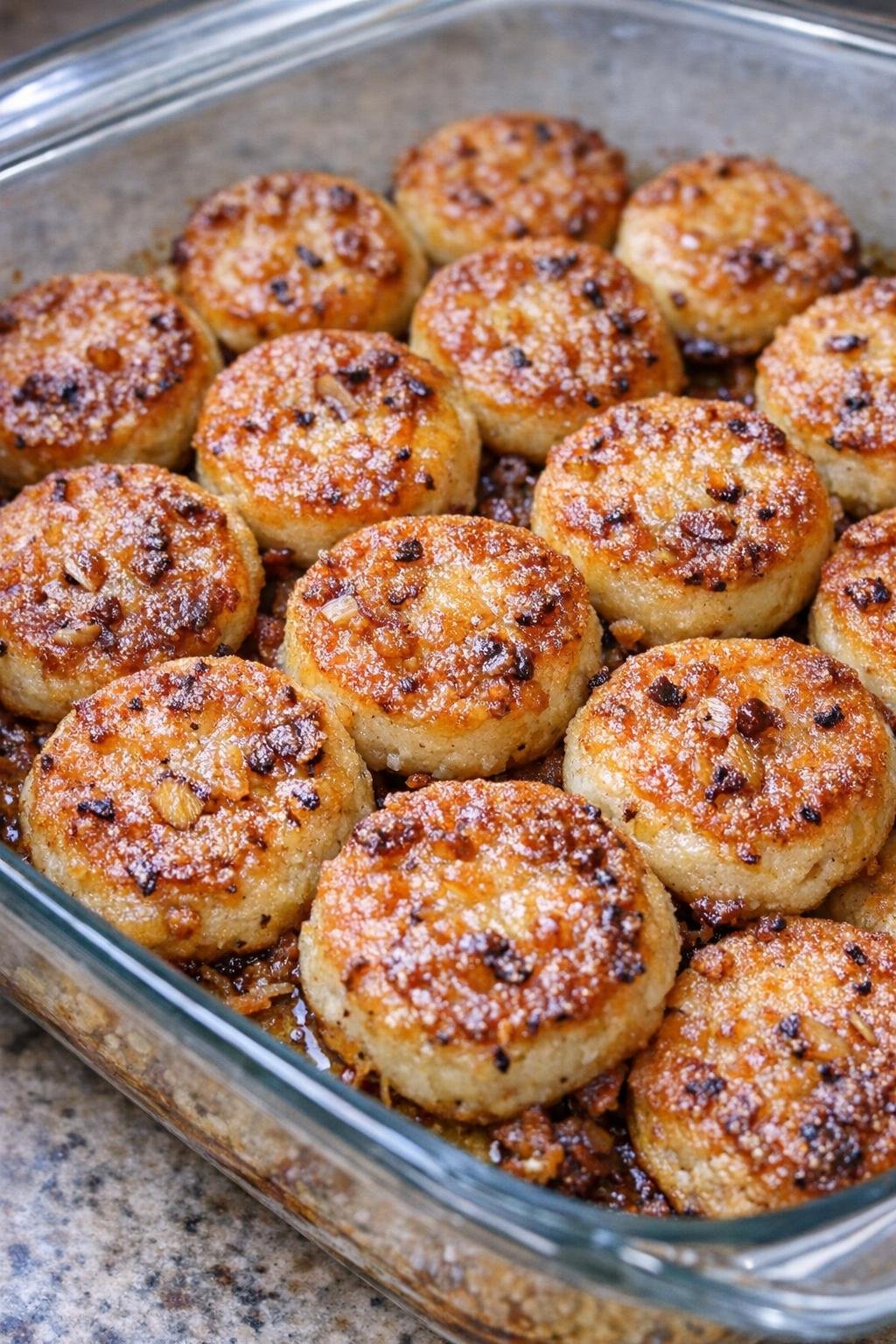 Southern 3-ingredient buttery biscuit pennies fresh from the oven