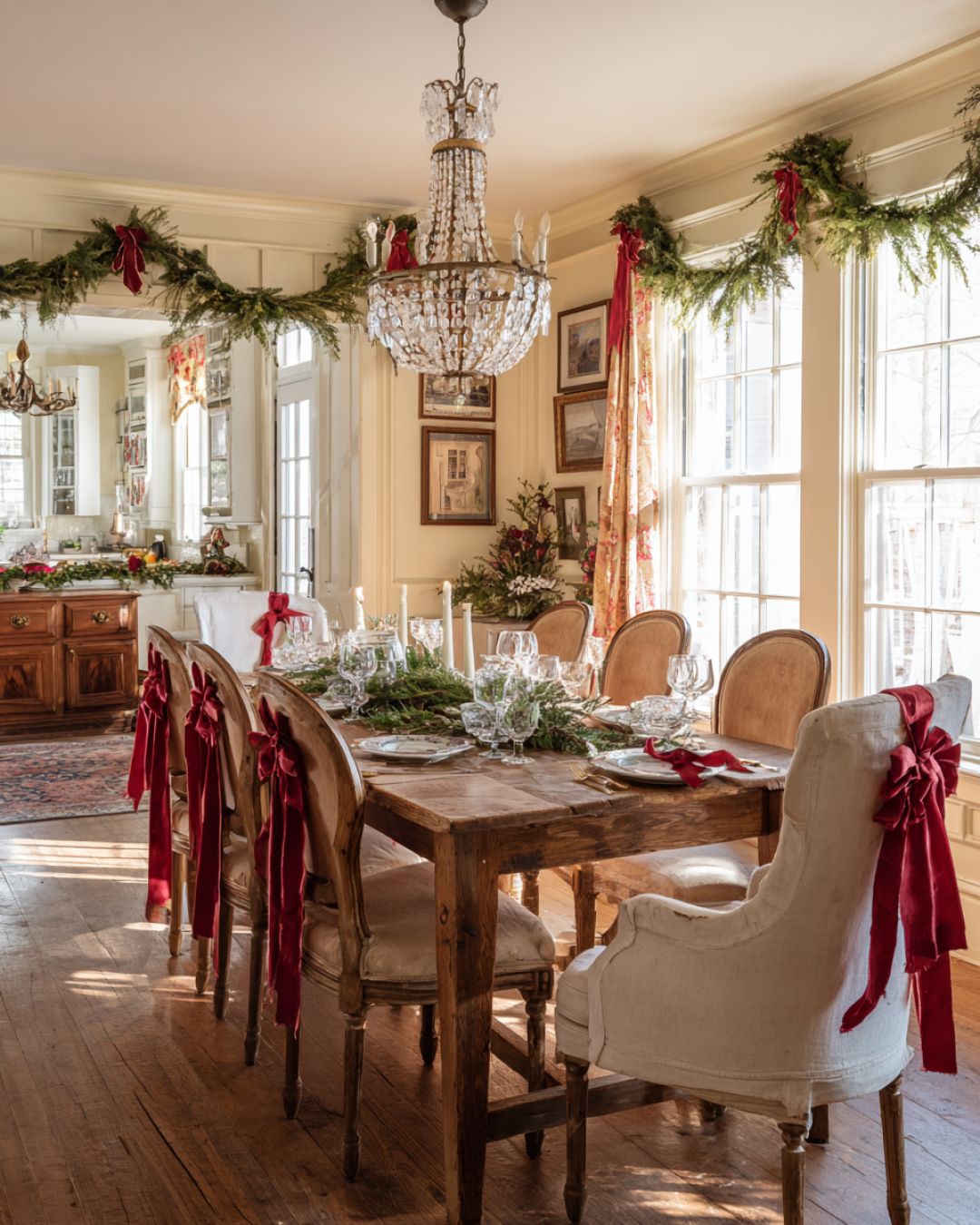 Walk inside this charming vintage cottage decorated for Christmas with ...
