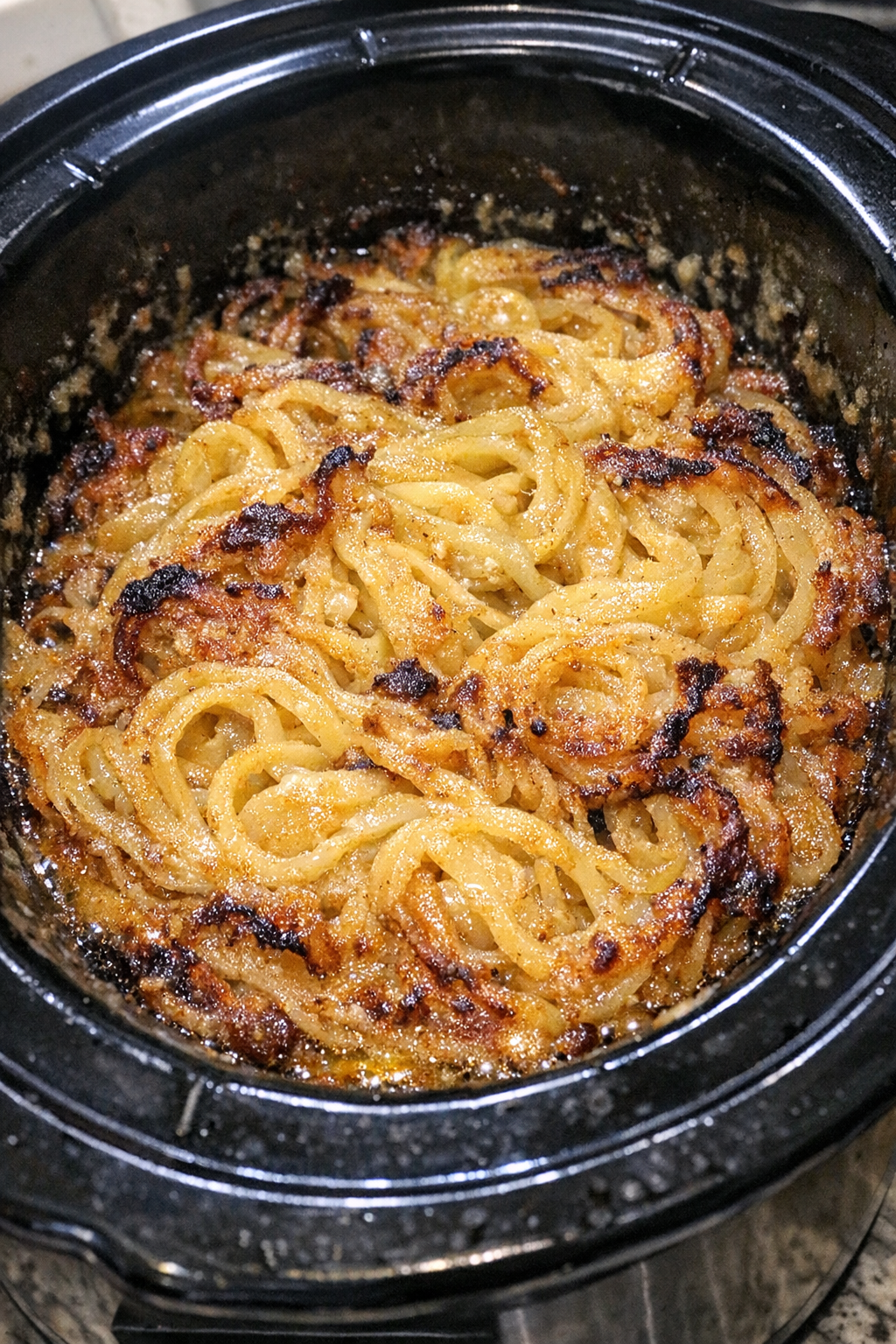 Slow cooker potato spirals finished dish