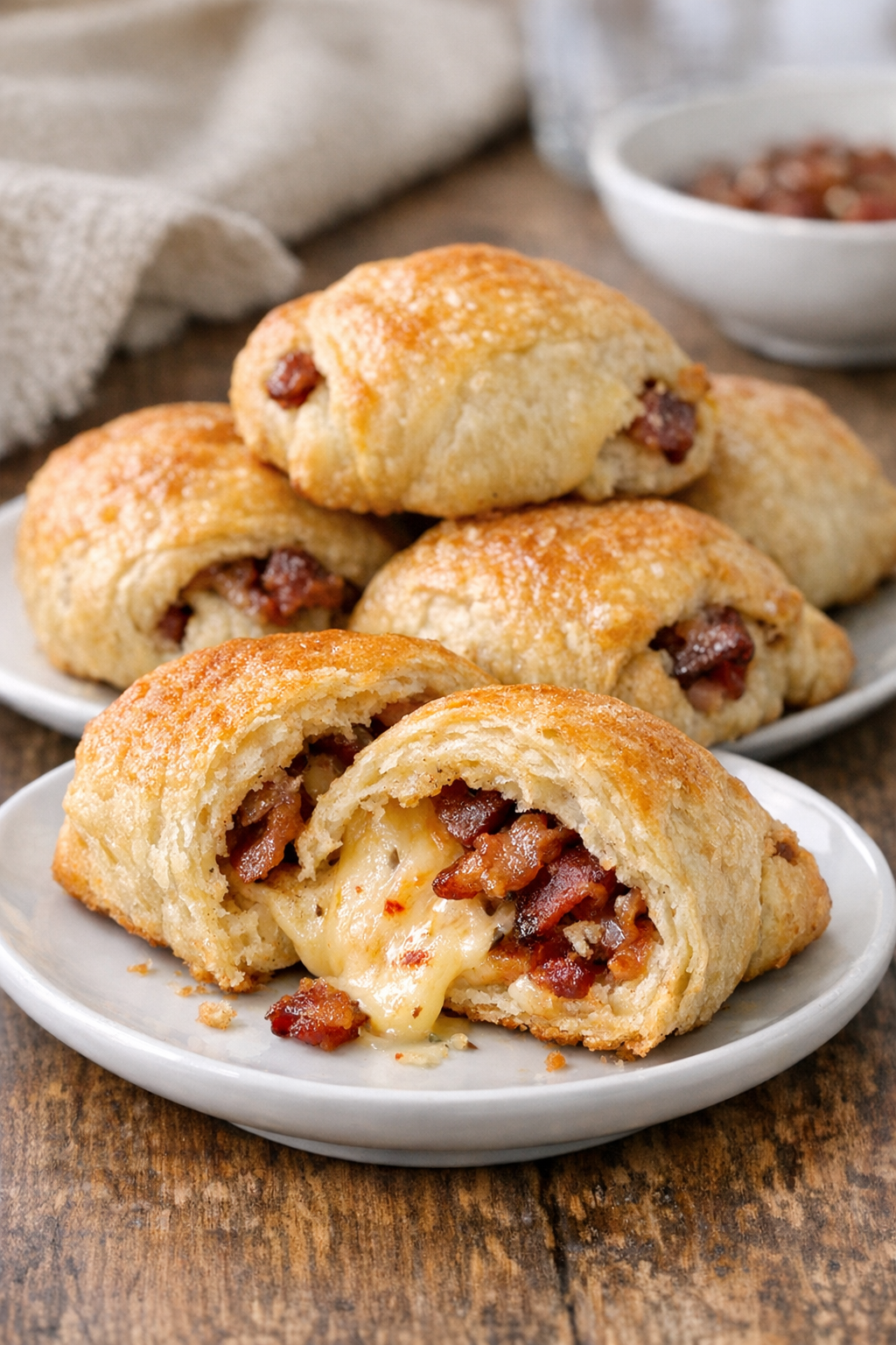 Pepper jack bacon rolls variation
