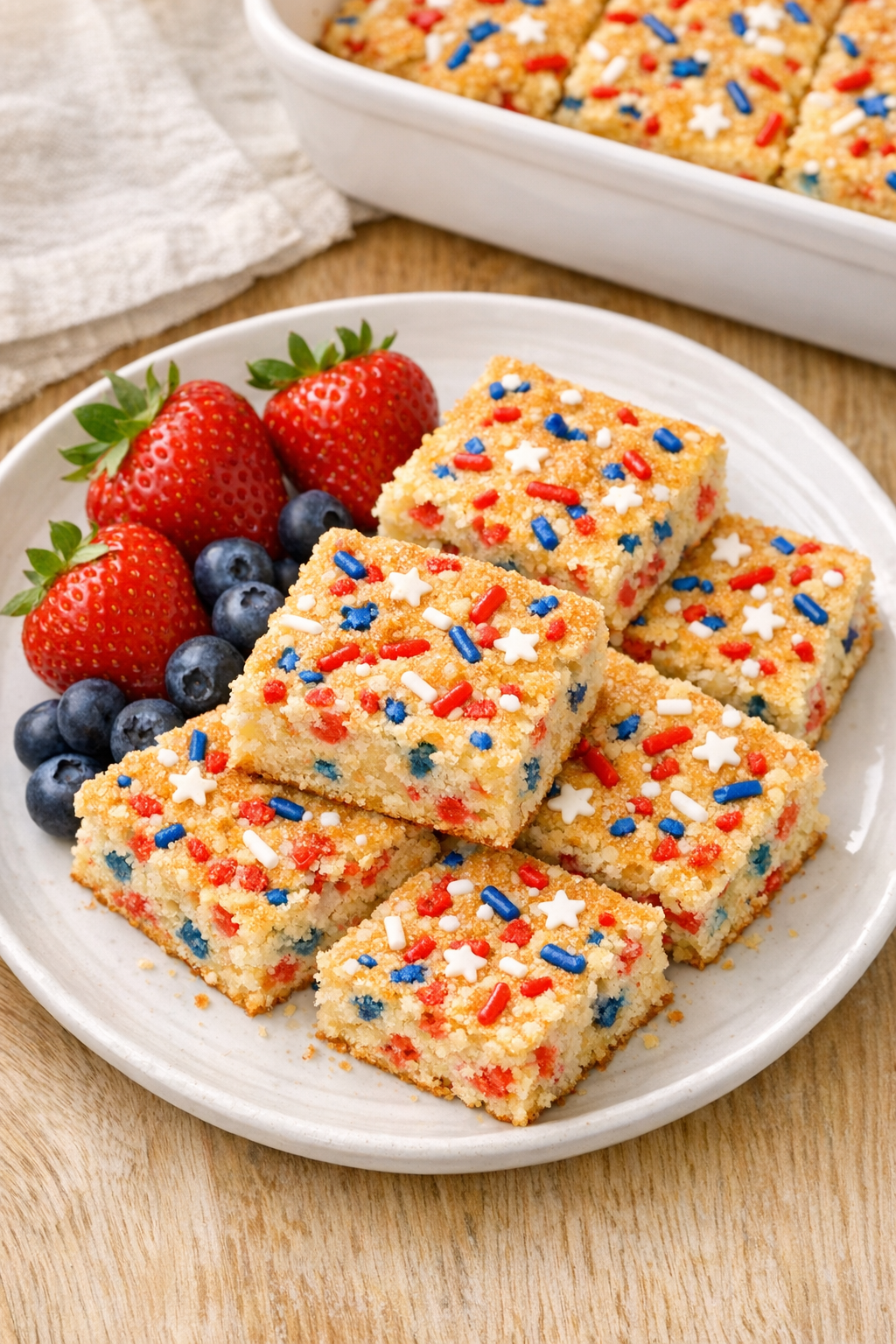 Finished baked muffin mix holiday bars