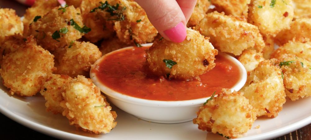 Vegetarian Parmesan-crusted Tortellini Bites Recipe and Video