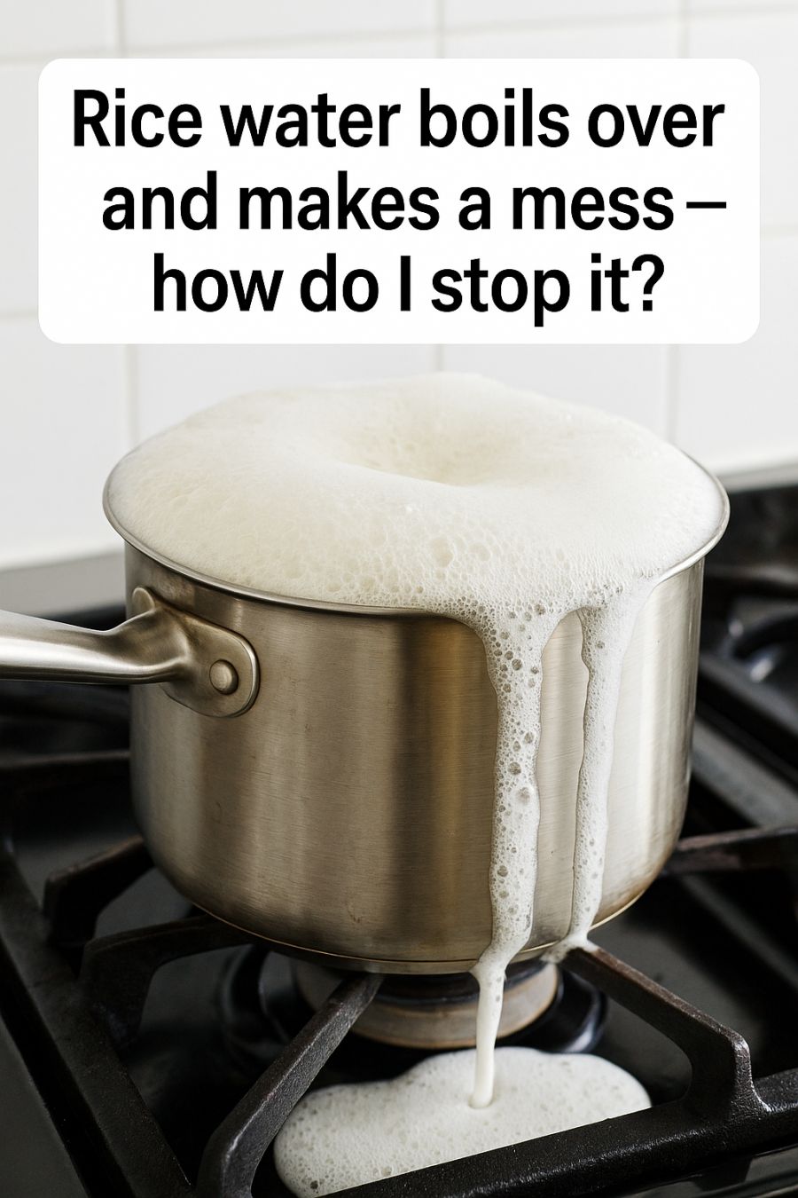 Messed Up Rice Rice water boils over and makes a mess — how do I stop it? - Cooktop Cove