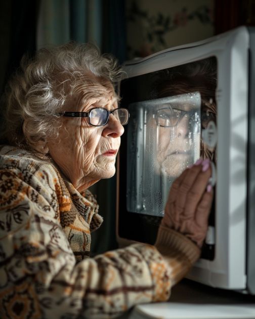 My grandmother believes that eating microwaved food is harming her
