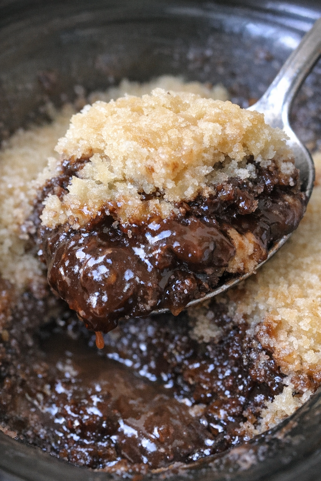 Cocoa-toned molten slow cooker bake