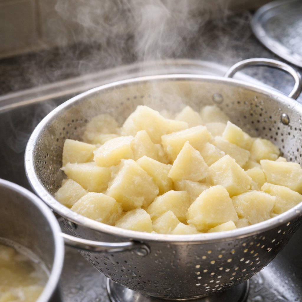 Steaming Using Colander My aunt taught me how to make this incredibly creamy dish using only 4 ...