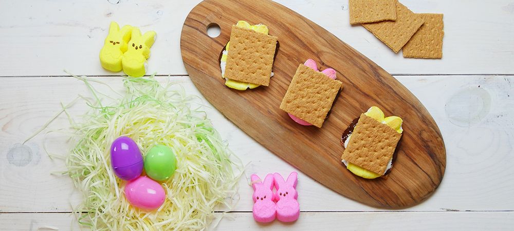 Lay Peeps Over Chocolate And Graham Crackers For The Best Combo Ever Recipe and Video