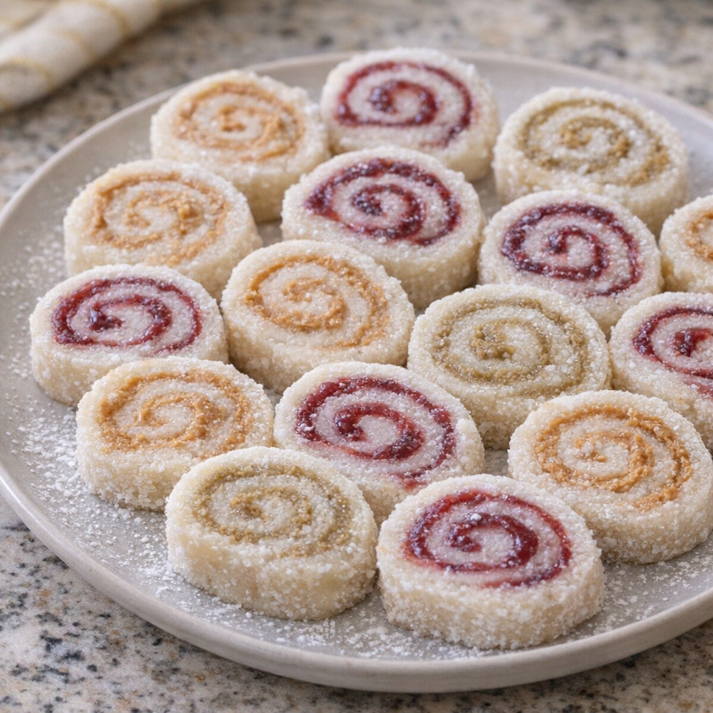 Potato candy variation platter with different fillings