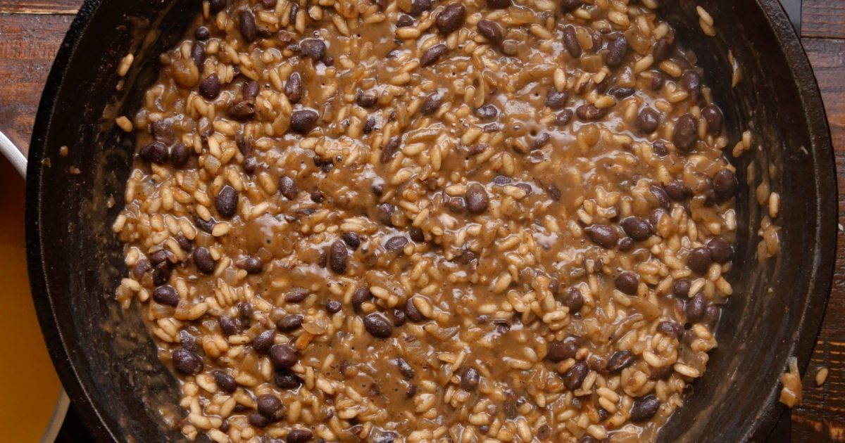 This Southern black bean risotto is so flavorful, you won't even notice ...