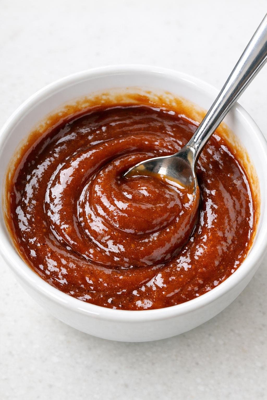 Sød og syrlig sauce blandes i en skål