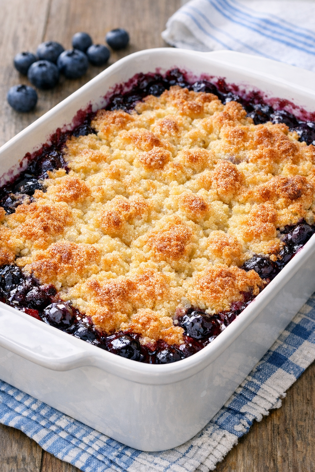 Berry dump cake variation