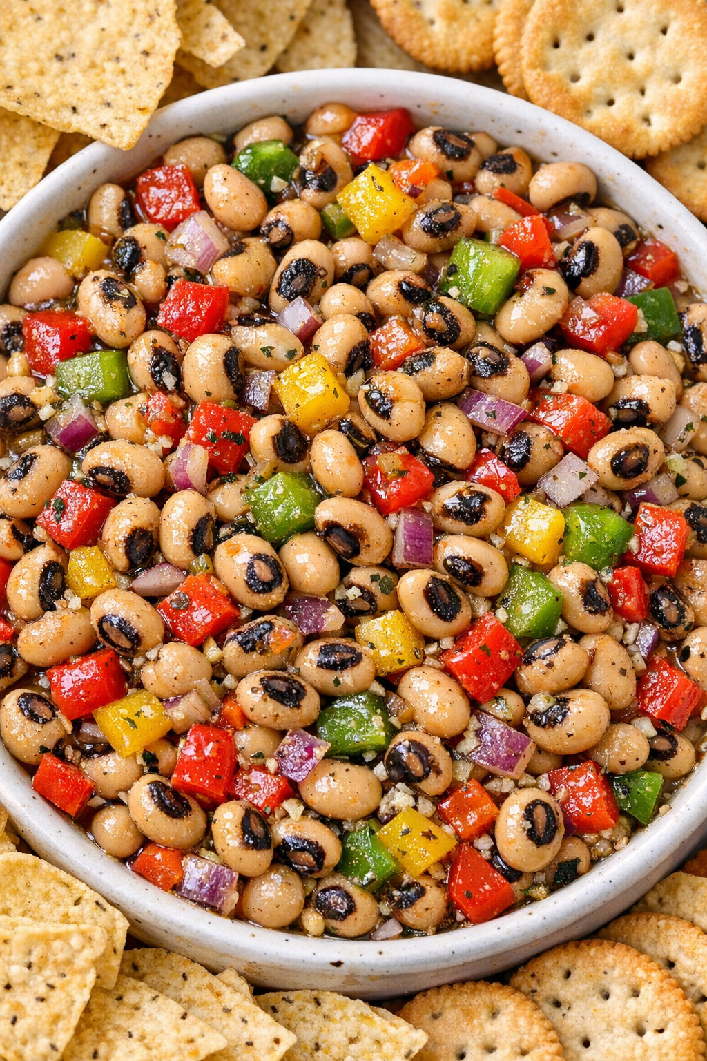 Finished black eyed pea dip