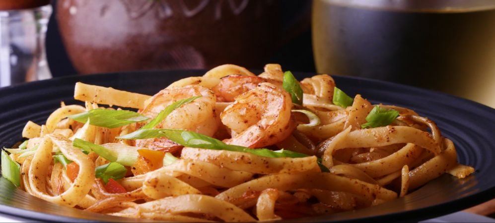 Shrimp Fajita Fettuccine Recipe and Video