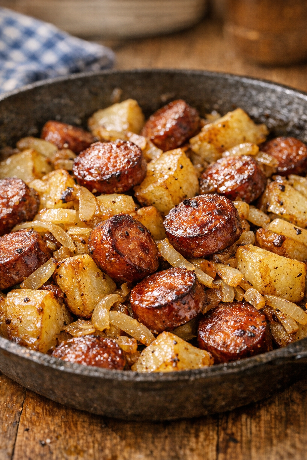 Variation made with smoked sausage