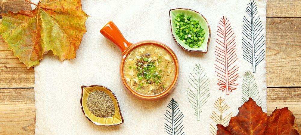 Vegetarian Mushroom Egg Drop Soup Recipe and Video