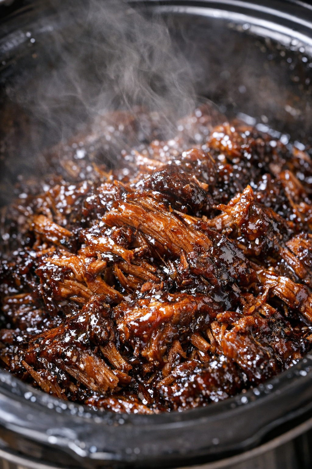 Slow cooker glazed protein dish