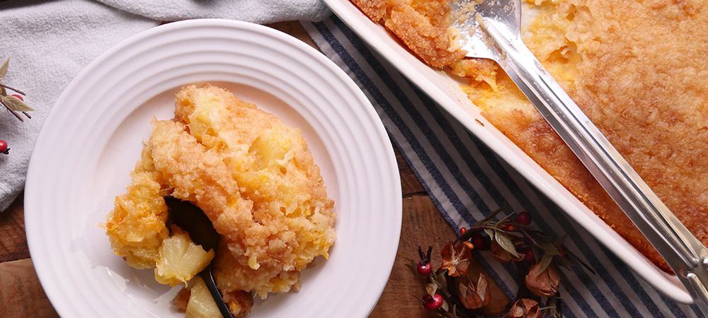 This Cheesy Pineapple Casserole Is The Perfect Sweet-and-savory Combo Recipe and Video
