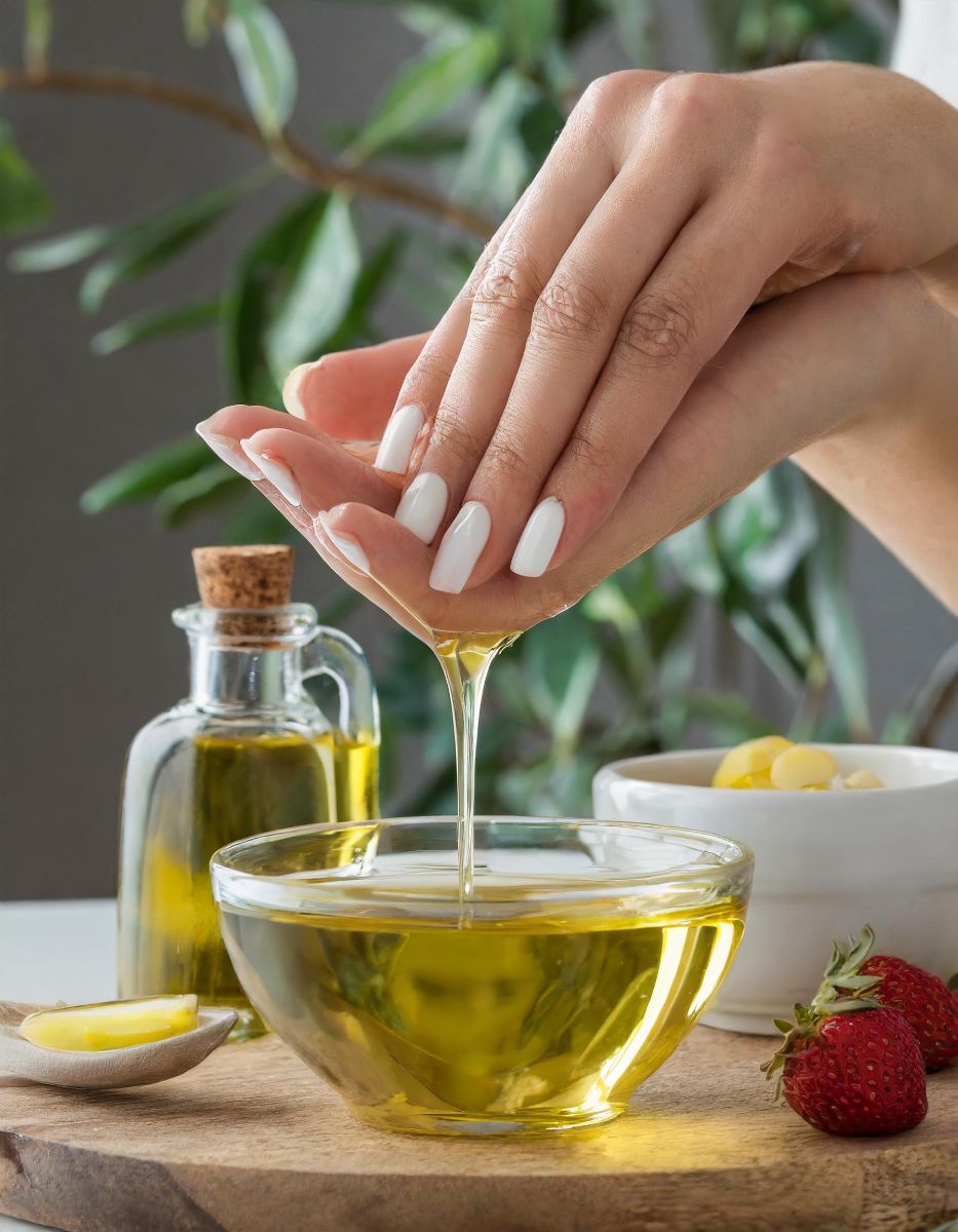 Dunk your fingernails in olive oil and see them slowly transform (pic