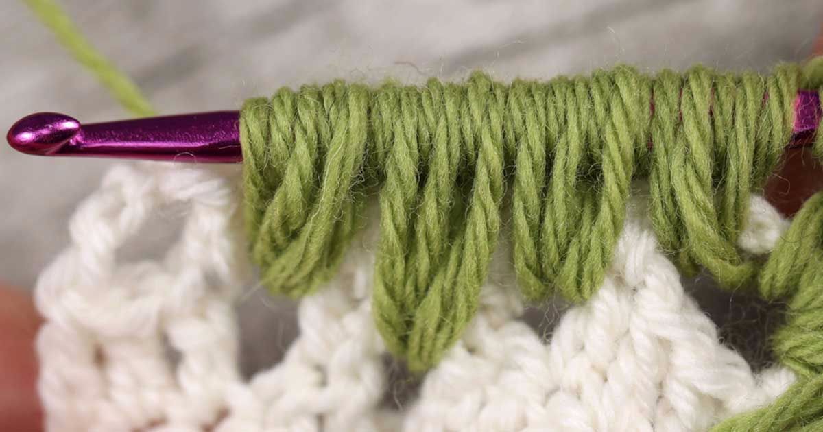 Watch how to crochet the puff spike stitch - DIY Everywhere