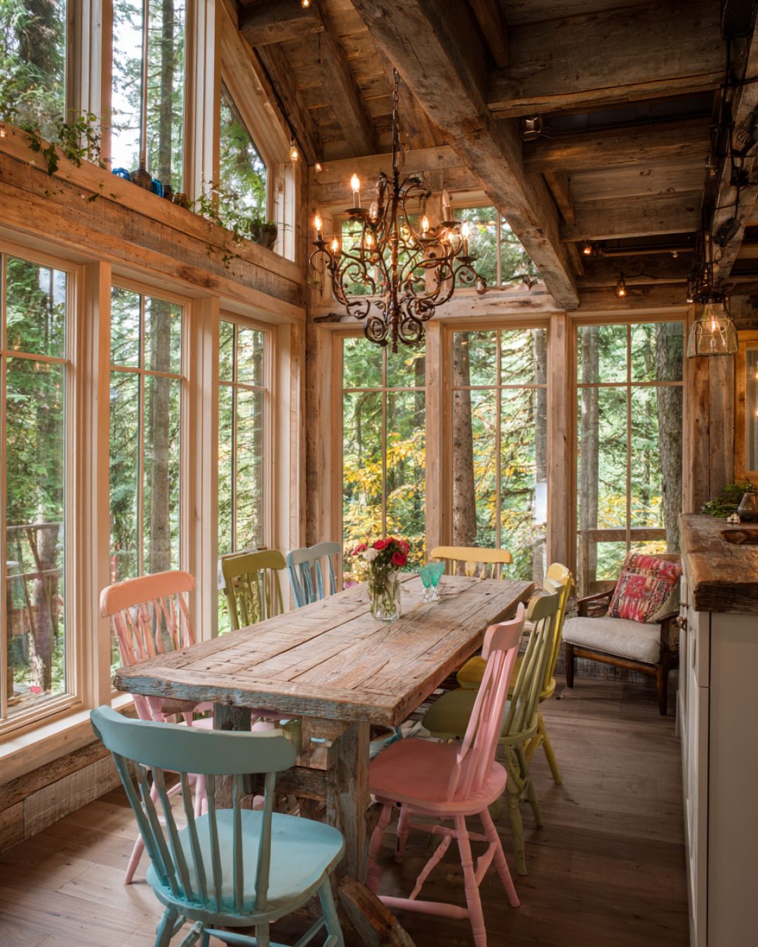 Unveil the captivating allure of this rustic cabin tiny home ...
