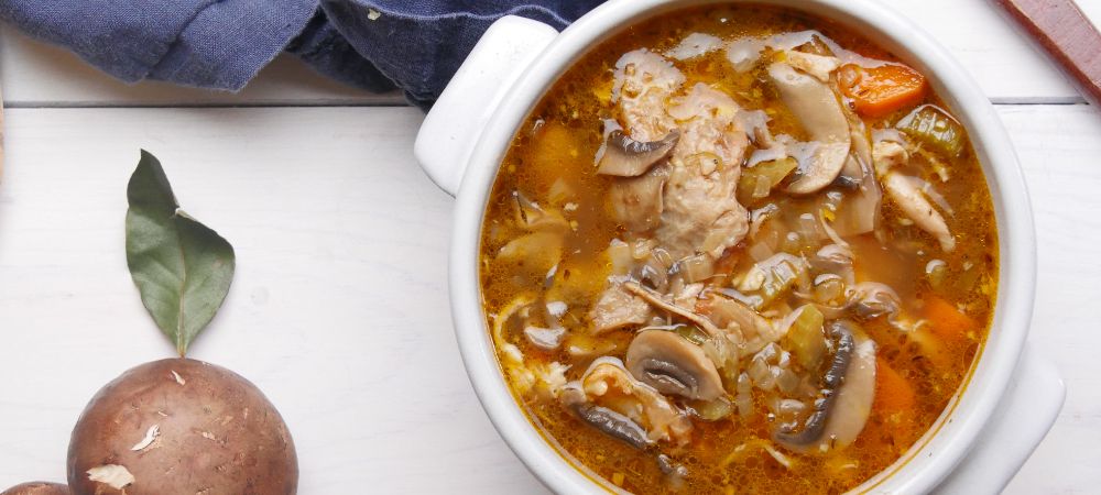 Creamy Mushroom Turkey Soup For Nights When Your Kitchen Feels Small Recipe and Video
