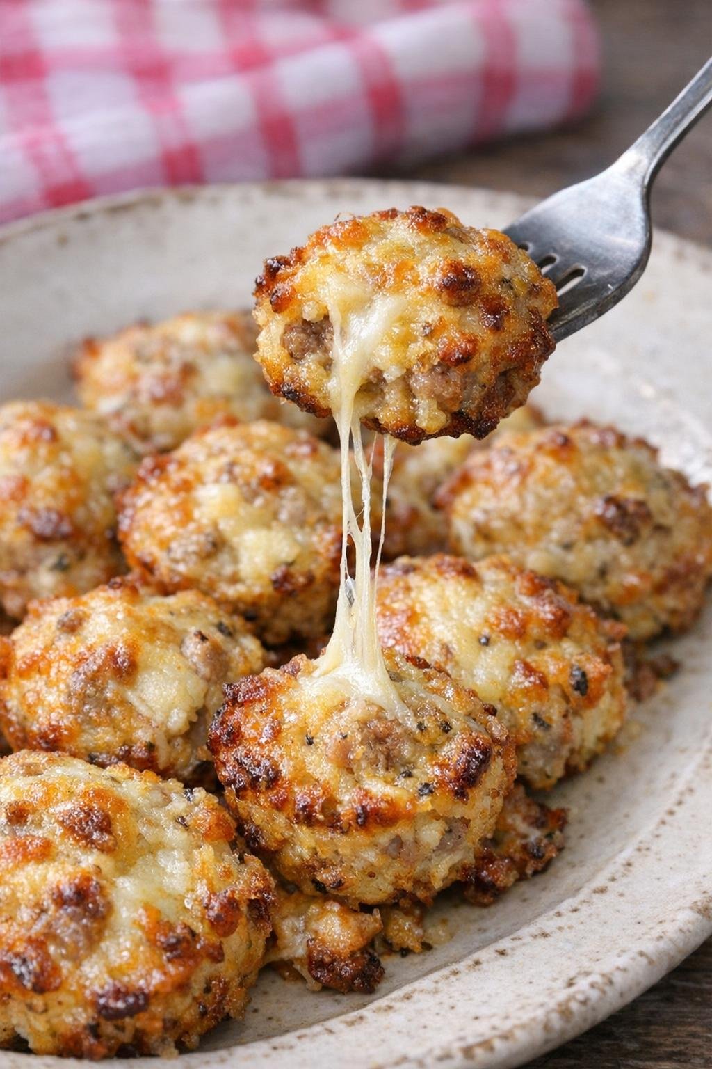 Low carb sausage pendleton bites with melted cheese