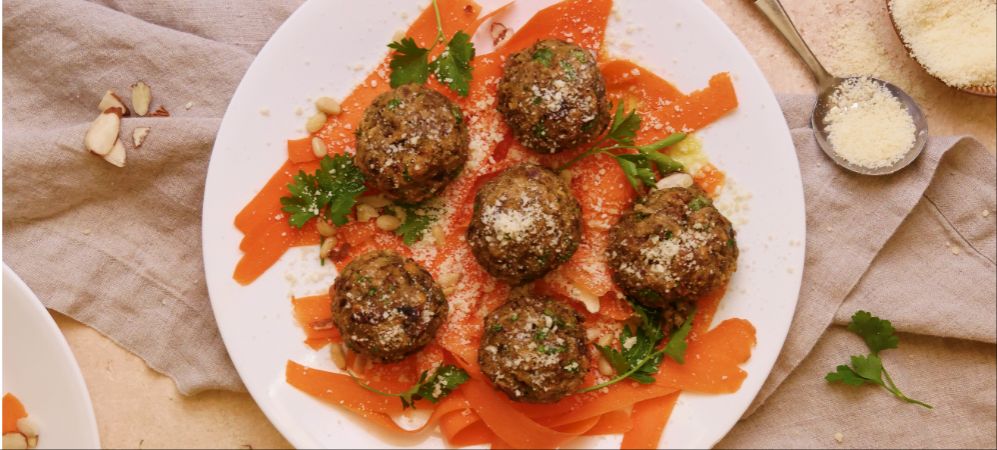Vegetarian Lentil And Mushroom Meatballs Recipe and Video