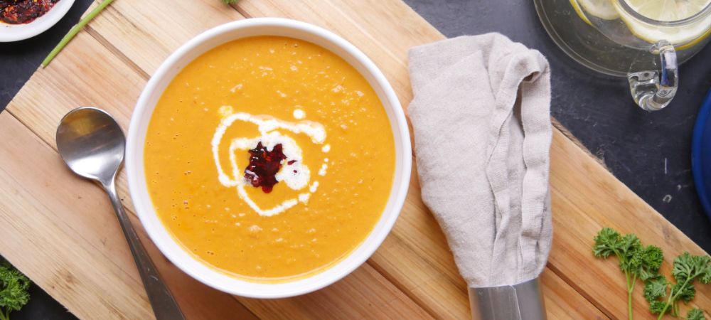 Thai Pumpkin Coconut Soup Recipe and Video