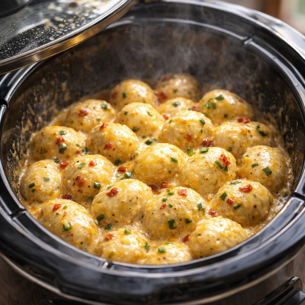 Finished fiesta potatoes inside the slow cooker