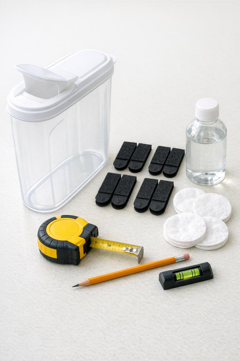 Materials for a wall-mounted laundry pod dispenser