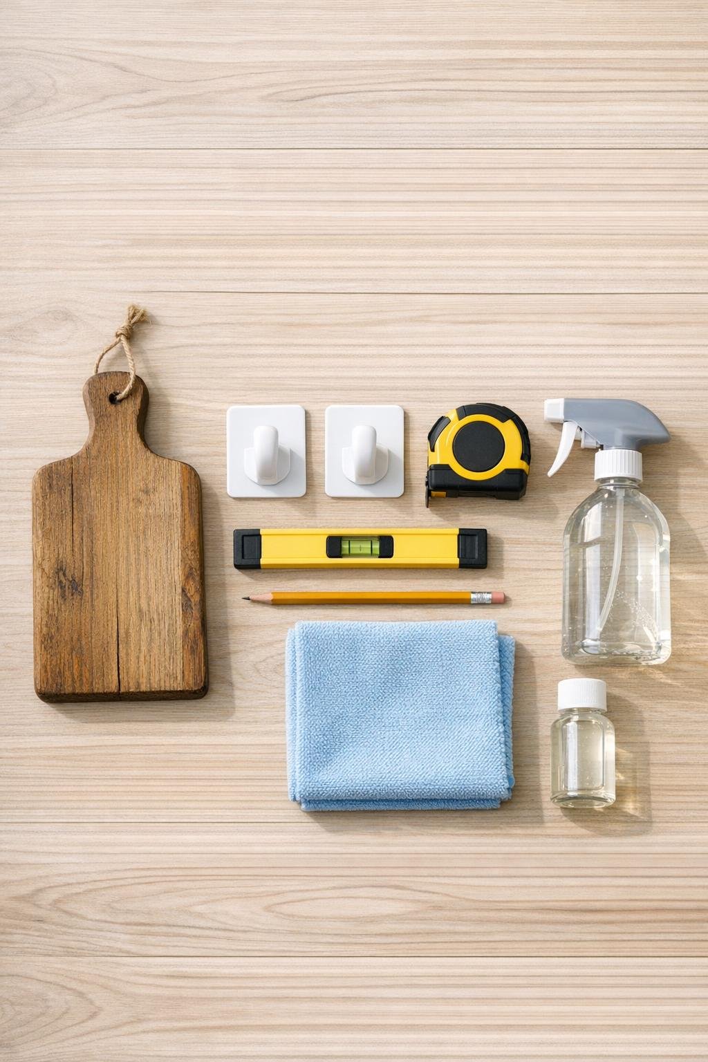 Materials for making a cabinet-door cutting board shelf