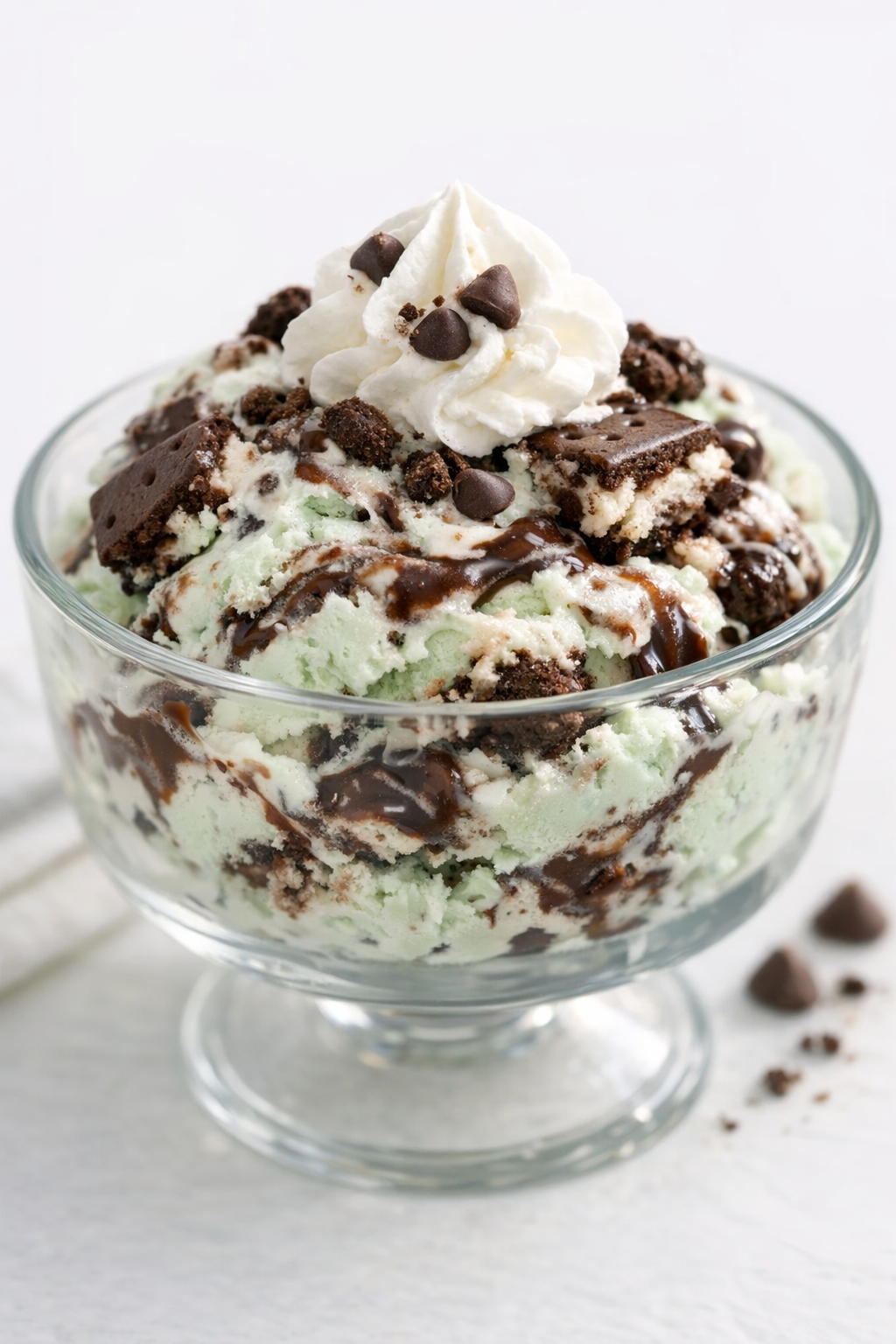 Mint chocolate variation of the dessert