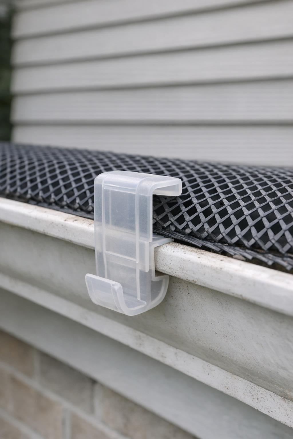 Single test clip fitted onto gutter edge before full installation