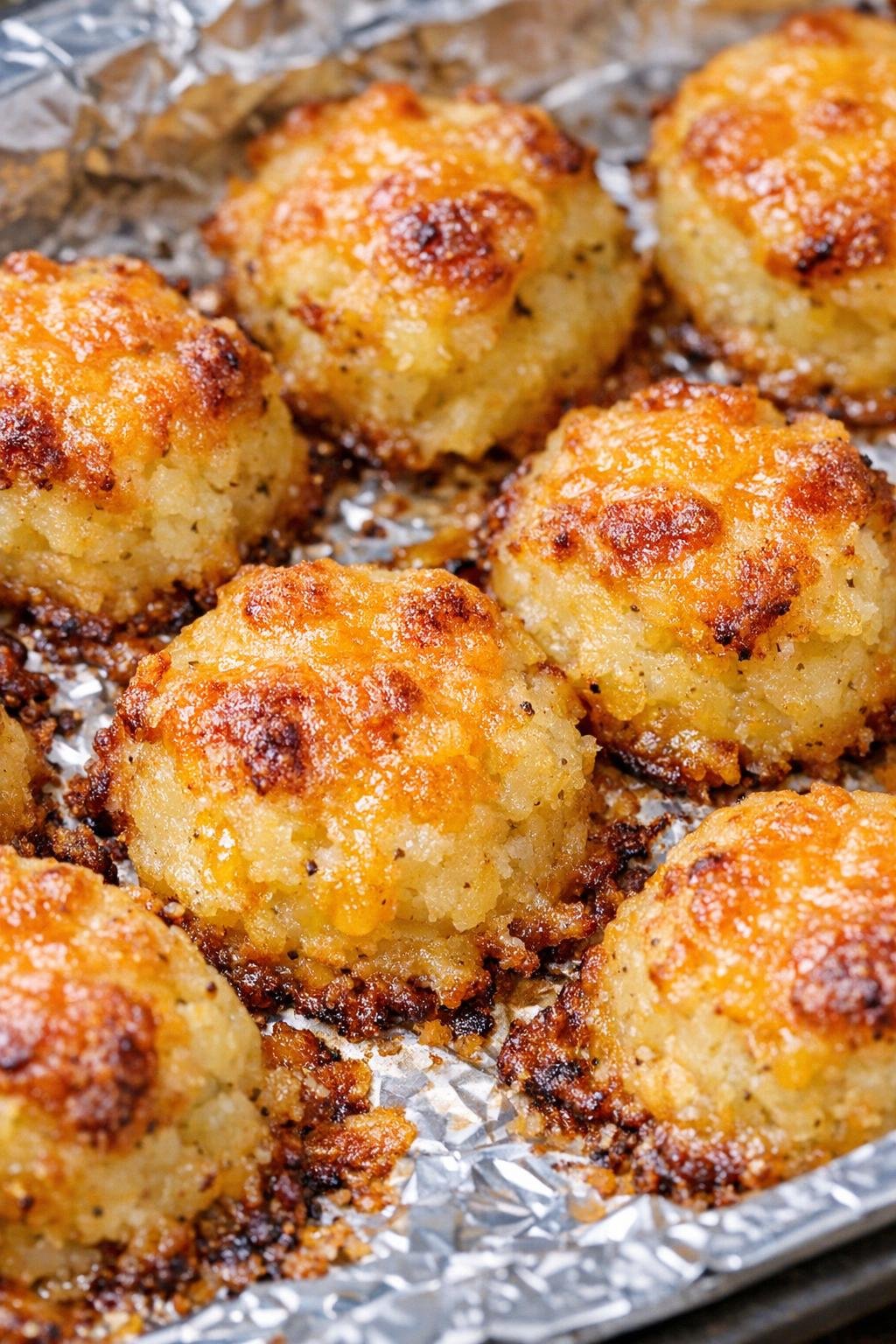 Southern 3-ingredient cheddar potato bites fresh from the oven