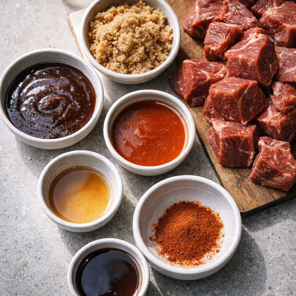 Barbecue sauce and seasonings for variations