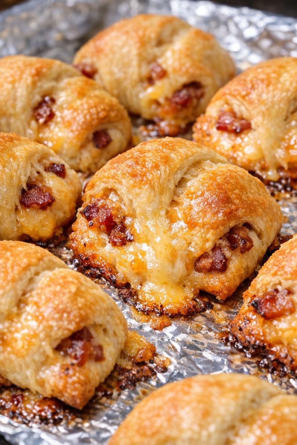 Southern 3-ingredient bacon cheese puffs fresh from the oven
