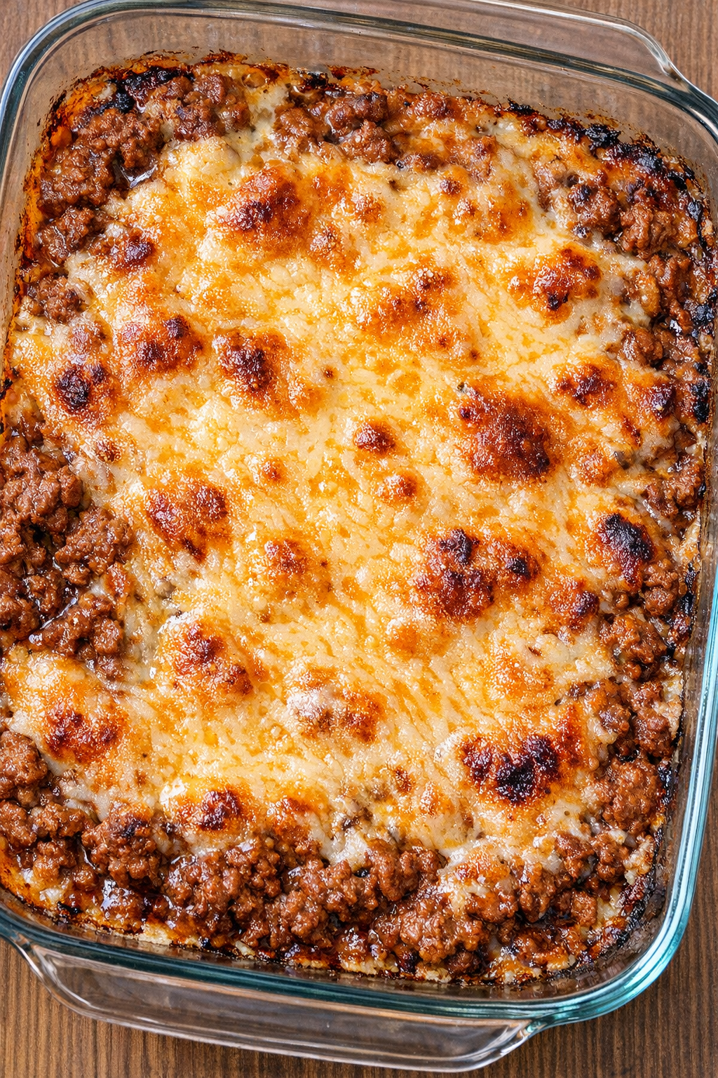 Finished low carb chili cheese skillet