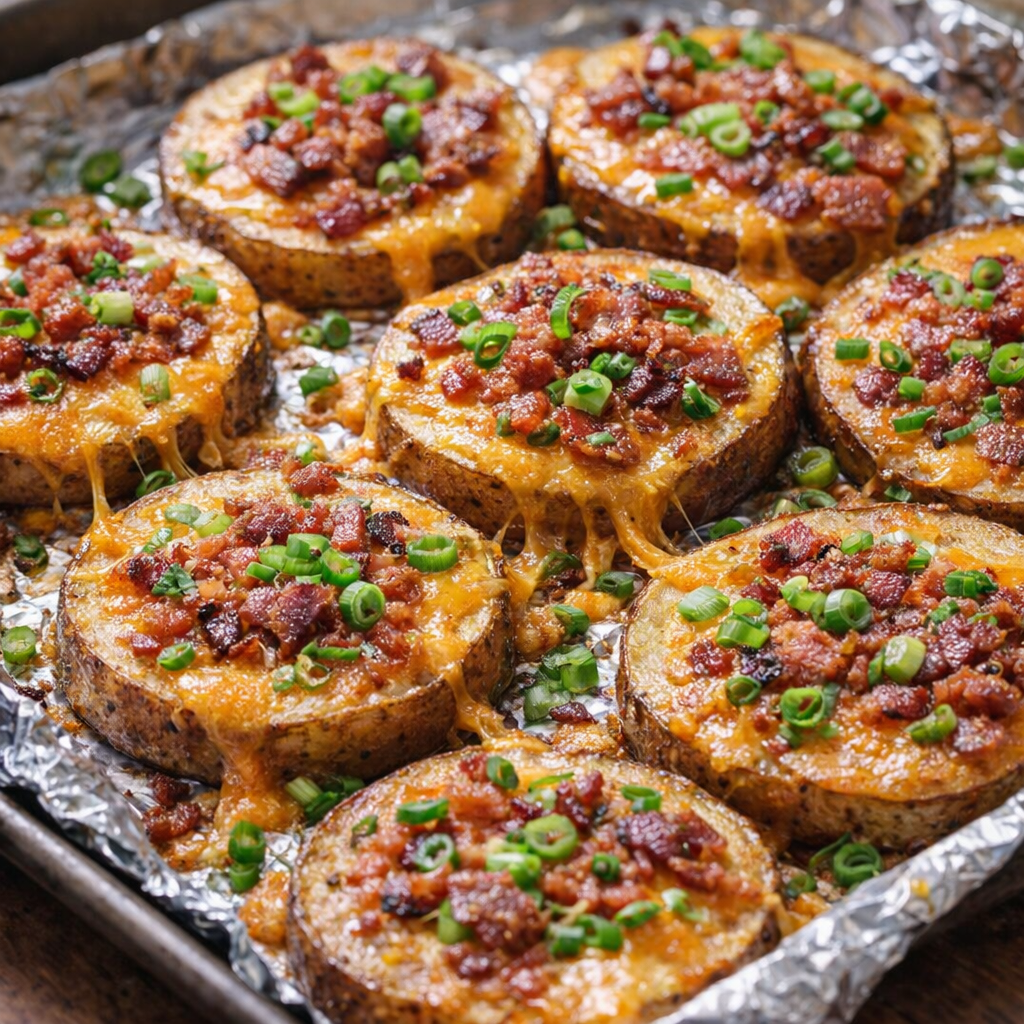Sheet pan Irish nachos fresh from the oven